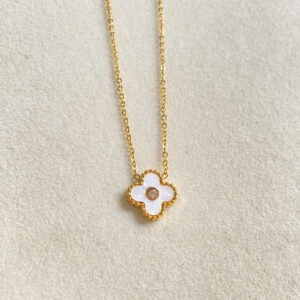 Butterfly White Necklace