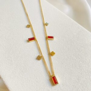 Square Zirconia Necklace