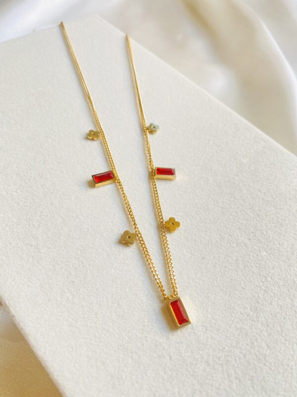 Square Zirconia Necklace