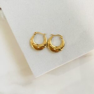 Star Hoop Earrings